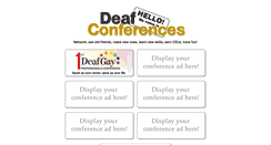 Desktop Screenshot of deafconf.com