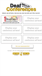 Mobile Screenshot of deafconf.com