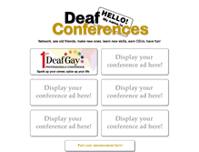 Tablet Screenshot of deafconf.com